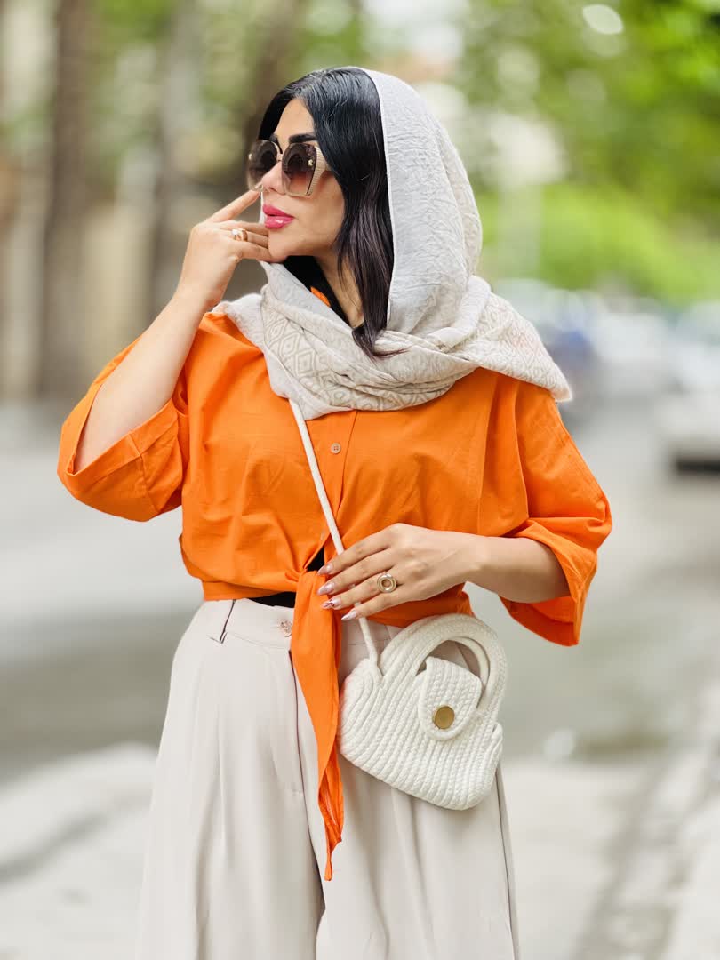 شومیز جلو گره 2563